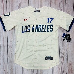 Shohei Ohtani Los Angeles Dodgers Baseball Jersey City Connect - NWT Adult 2XL